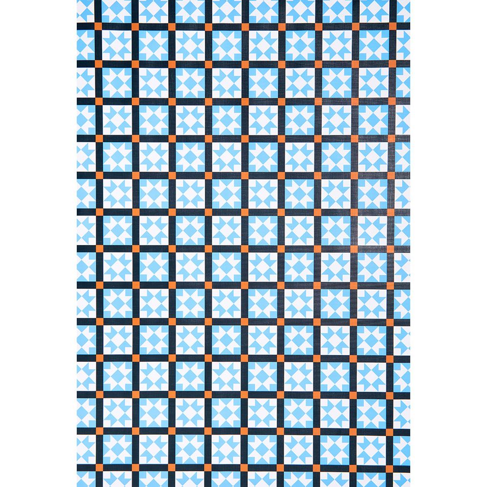 Alternative view of Blue Quilt Textured Wrapping Paper