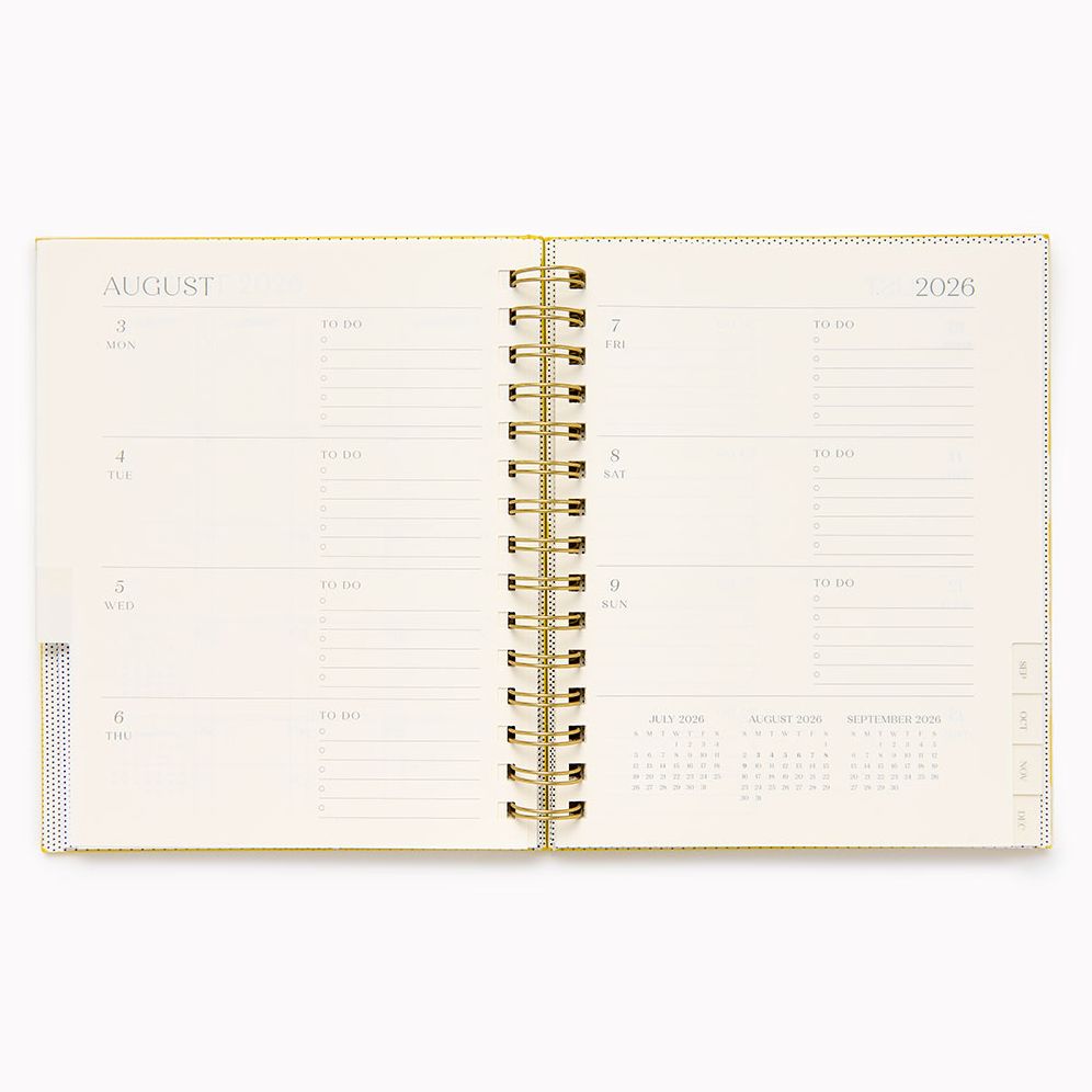 2026 Paper Source Yellow Chicago Ave Medium Weekly Spiral 12M Planner - Exclusive - Image 3