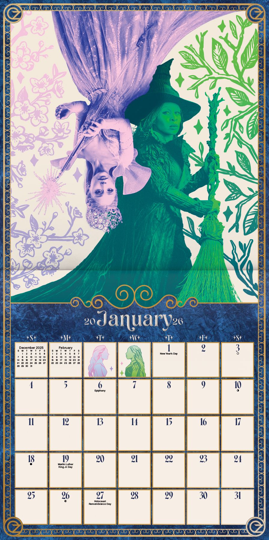 Alternative view of 2026 Wicked 2 Wall Calendar