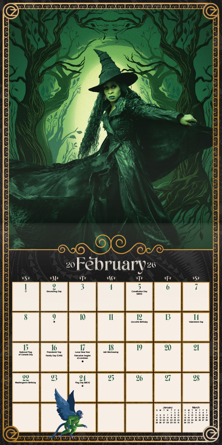 2026 Wicked 2 Wall Calendar - Image 3