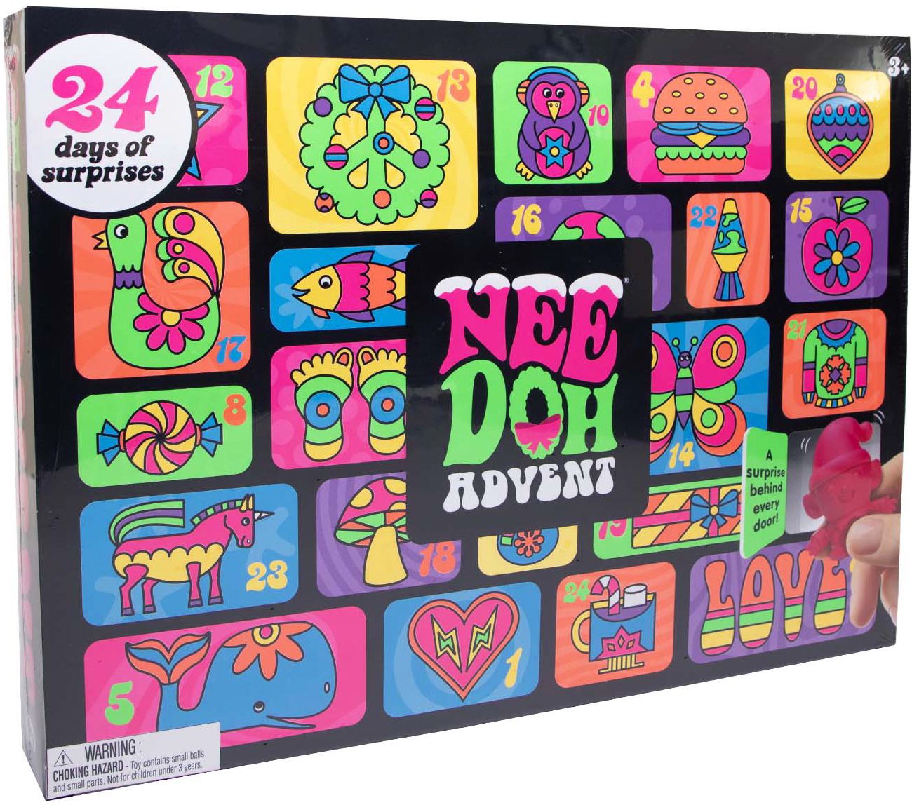 Alternative view of Squishmas 2025 NeeDoh Advent Calendar
