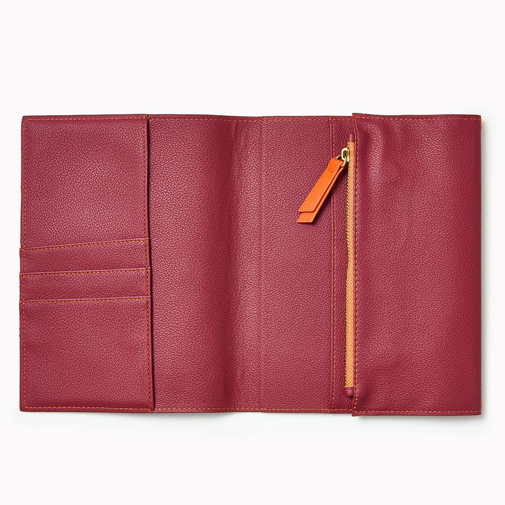 Alternative view of Paper Source A5 Journal Cover Clutch - Dark Berry