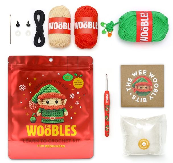 Alternative view of Bernard the Elf Woobles Kit