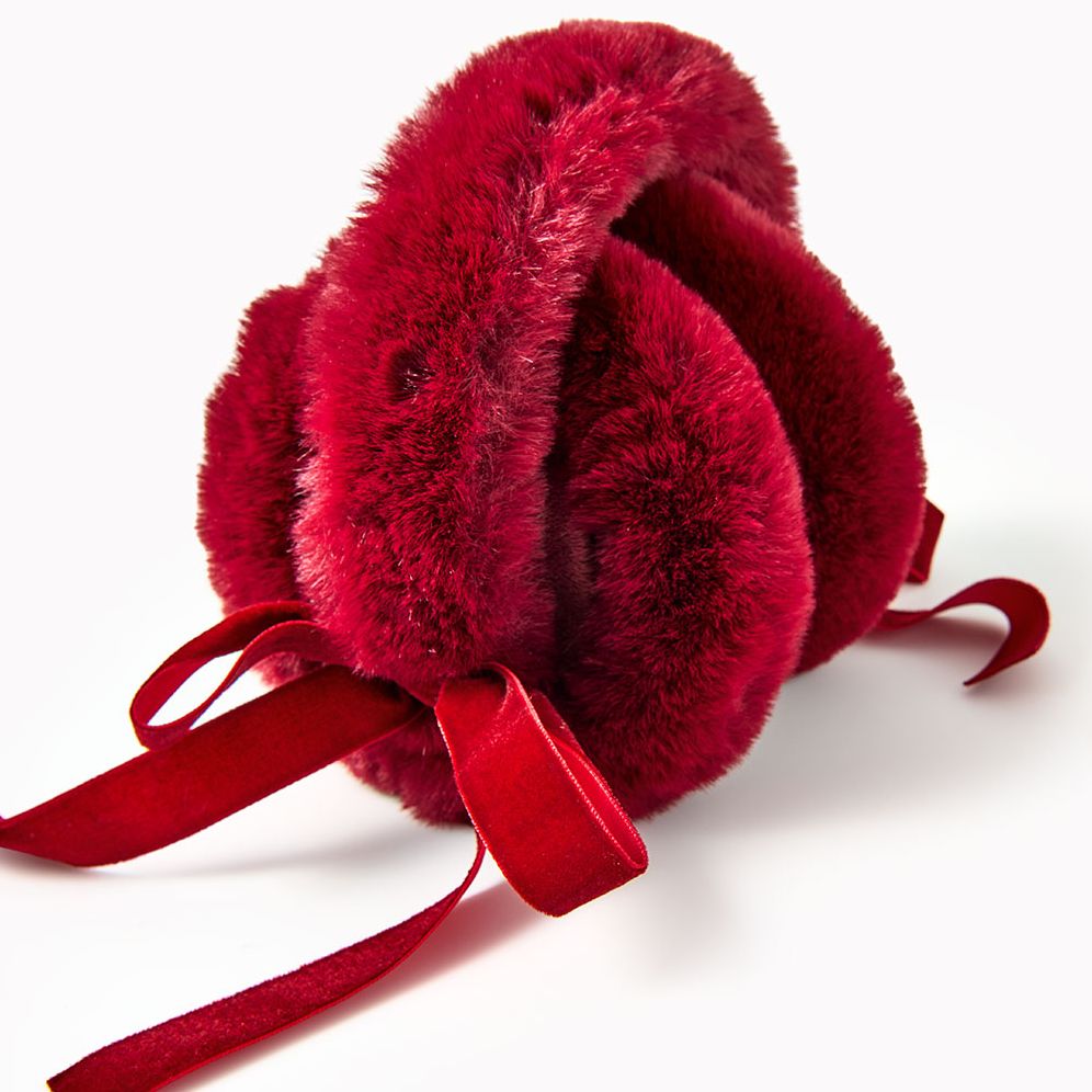 Alternative view of Fuzzy Bow Earmuffs