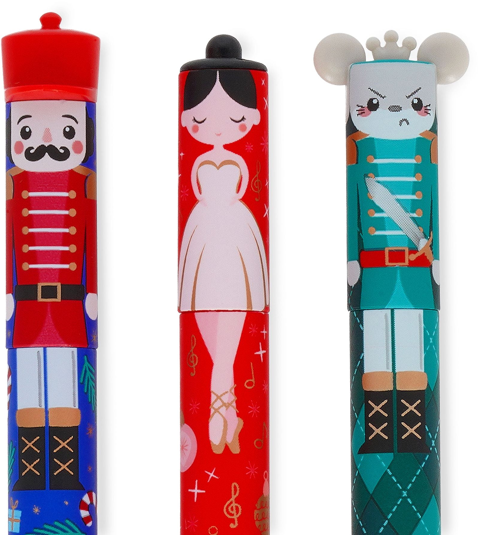 Alternative view of Set of 3 Erasable Christmas Gel Pens