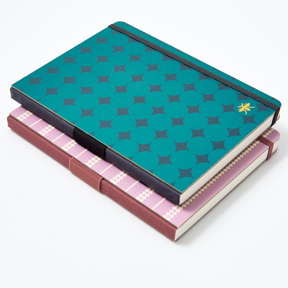 Alternative view of Wisteria Dots Paper Wasp LG Dotted Journal