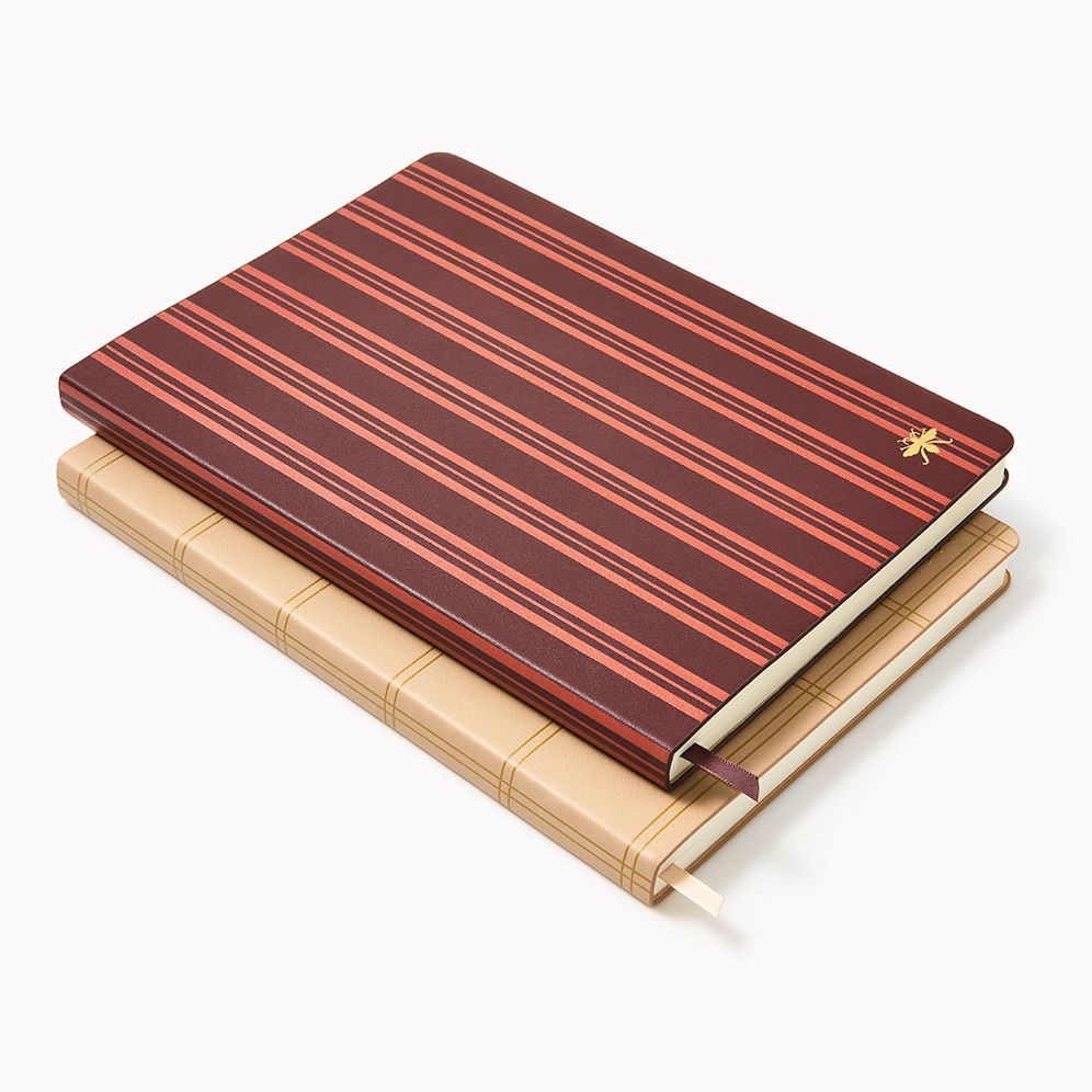 Alternative view of Choc Stripe Paper Wasp LG Dotted Journal