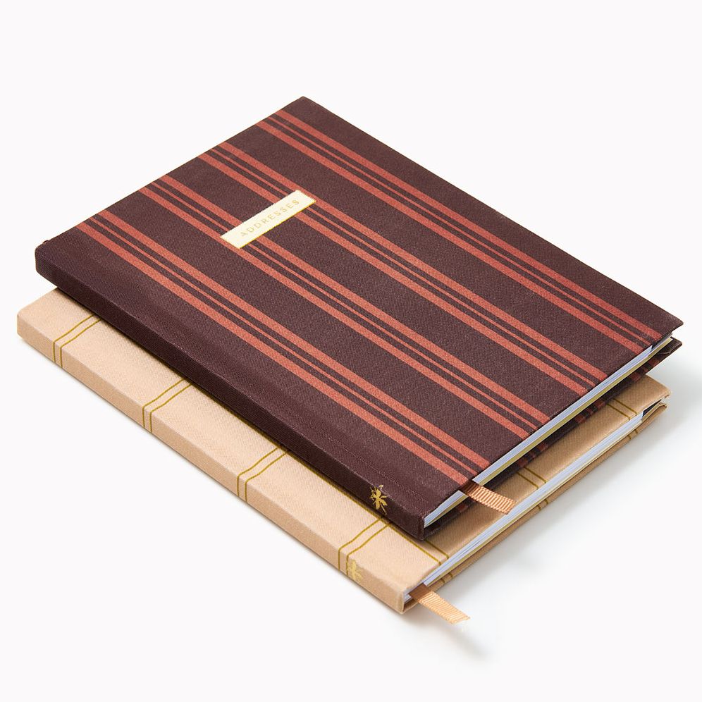 Sand Grid Paper Wasp Bookcloth Address Book - Image 3