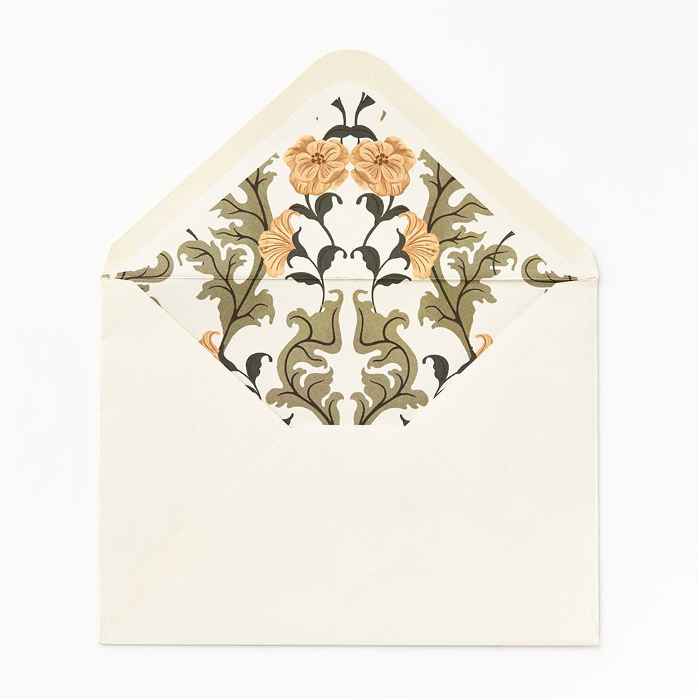 Diecut Window with Floral Pattern Embellished Wedding Card - Image 3