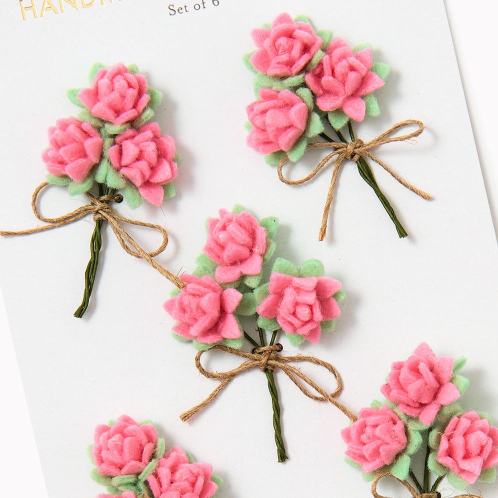 Alternative view of Mini Bouquet Adornment Set of 6