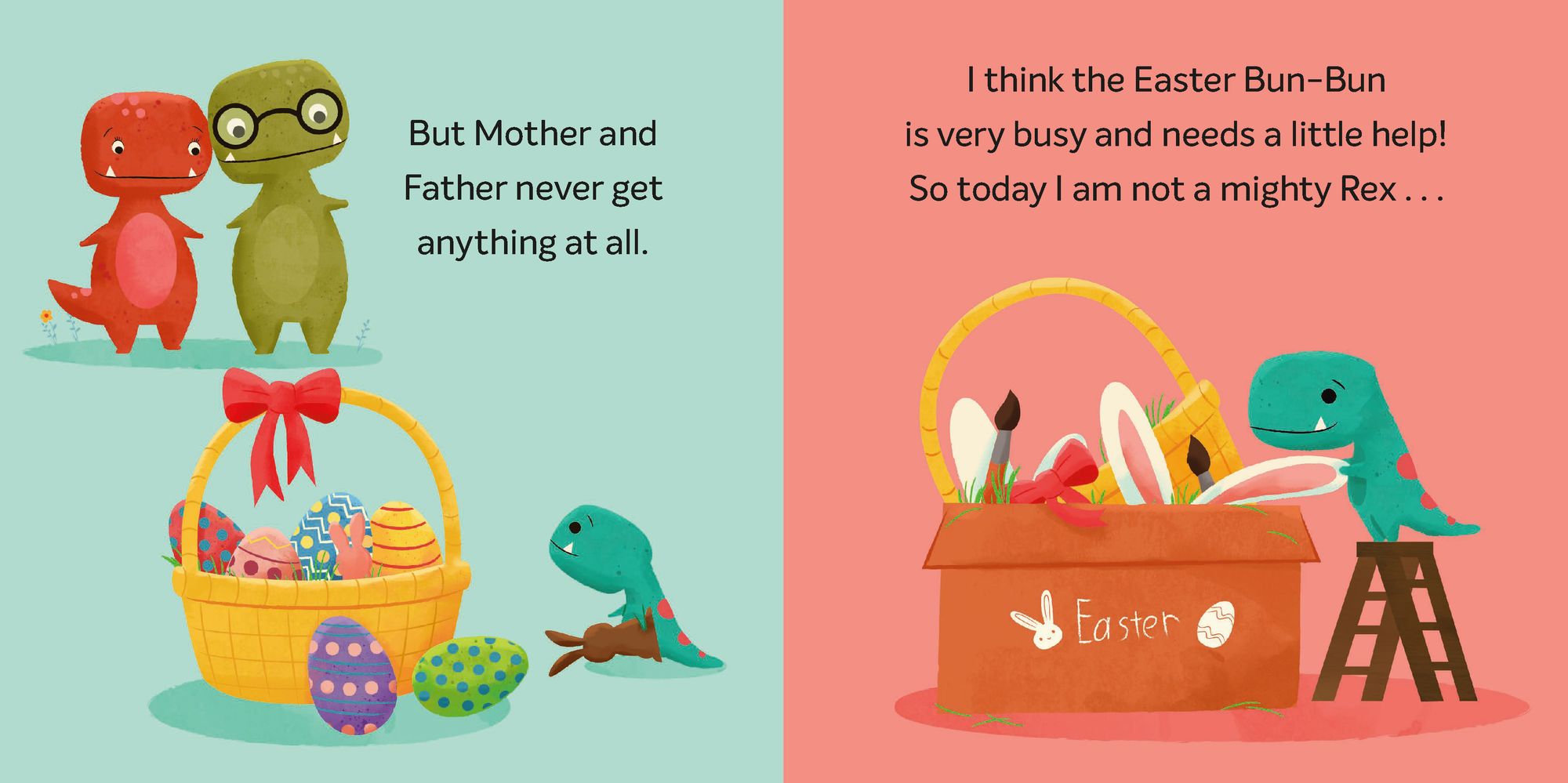 Alternative view of Tiny T. Rex and the Itty-Bitty Bun-Bun: An Easter and Springtime Story