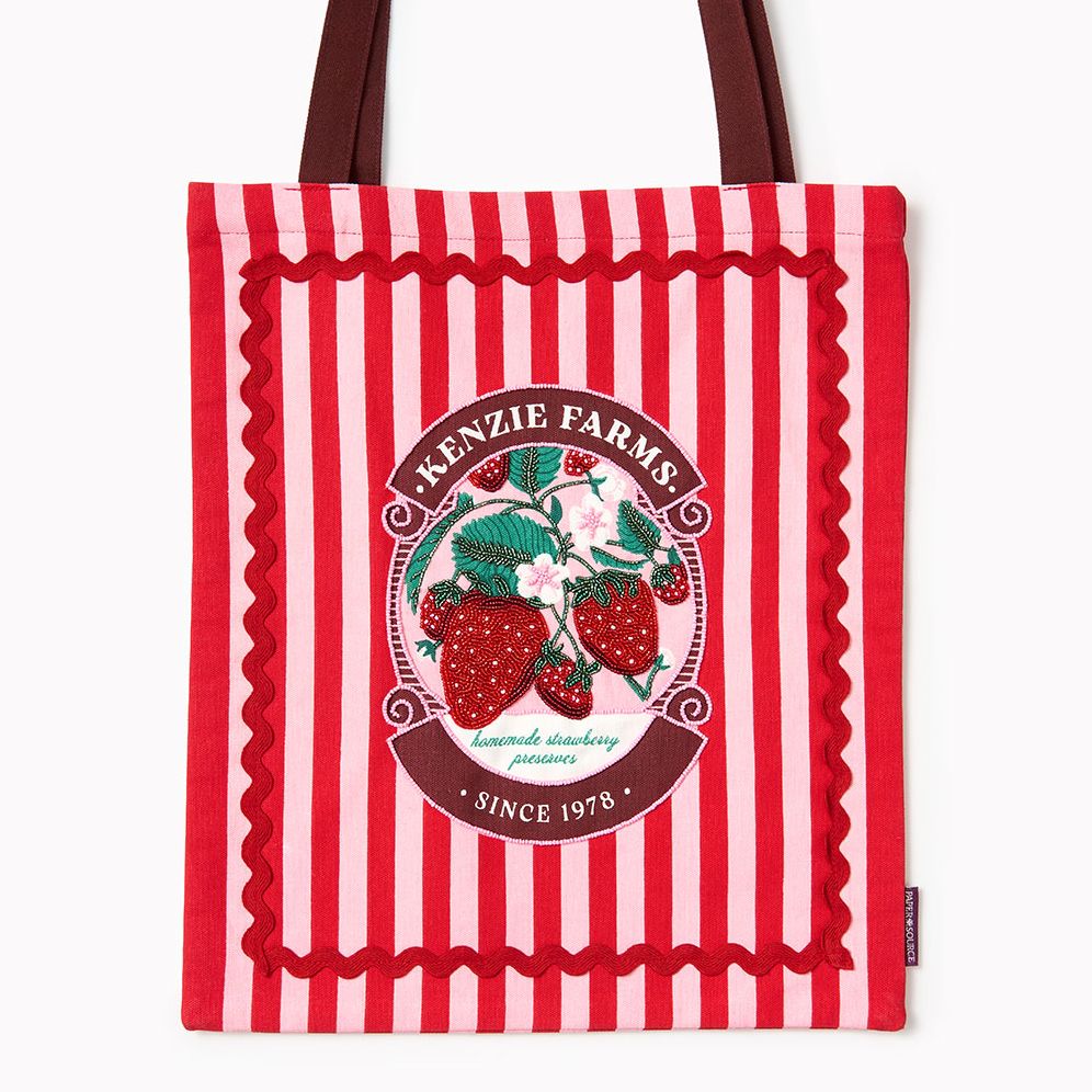 Alternative view of Strawberry Farm Beaded Tote
