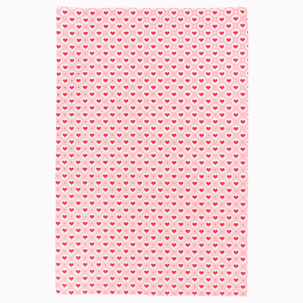 Pink & Red Hearts Handmade Paper