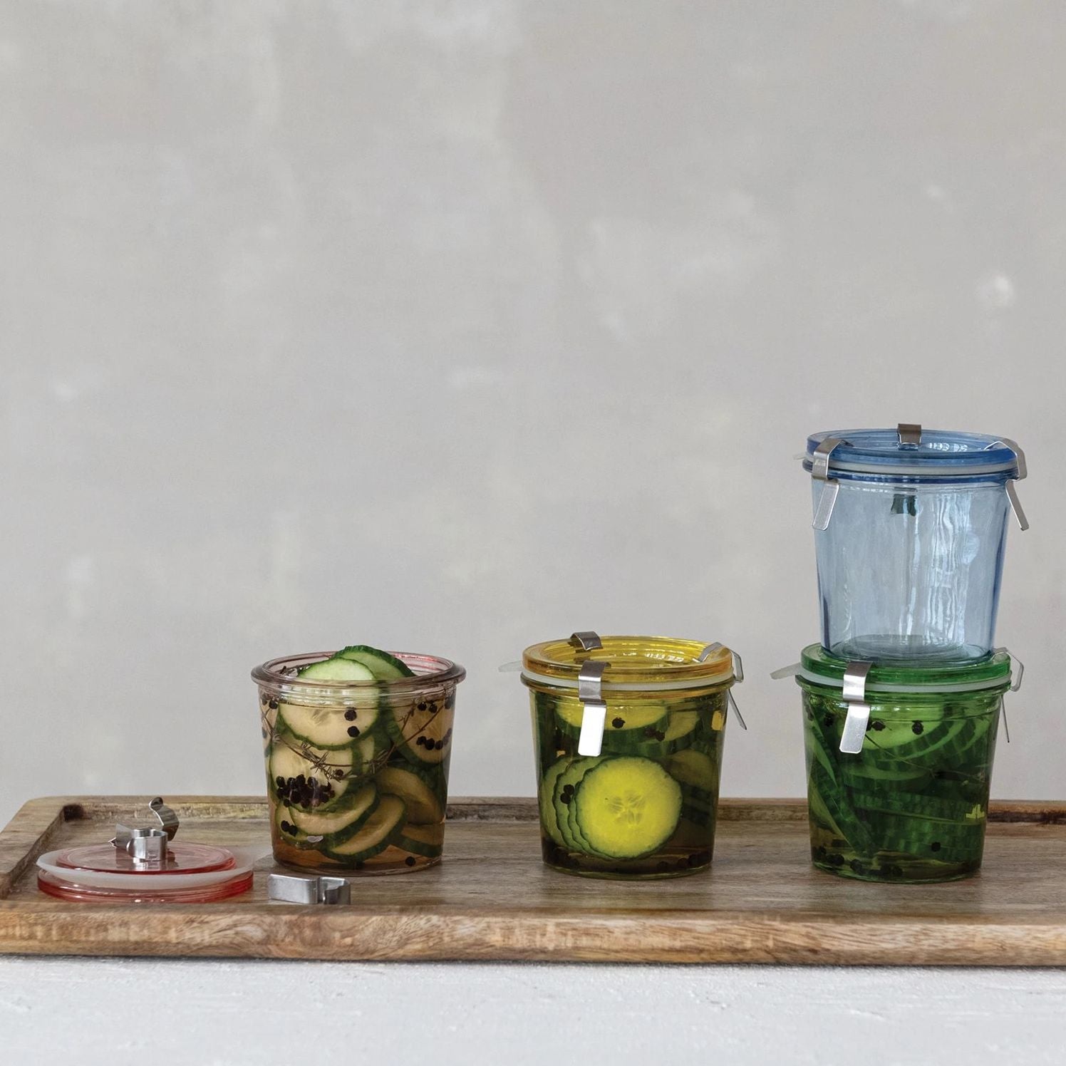 Alternative view of Airtight Glass Jar, 4 Colors