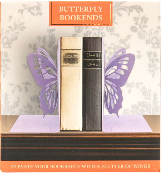 Metal Butterfly Bookends - Image 2