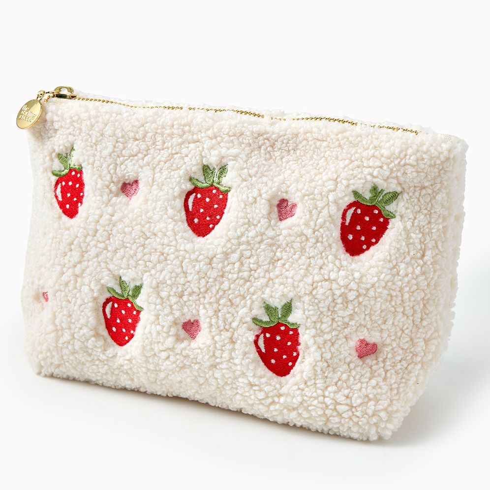Alternative view of Strawberry Fuzzy Pouch