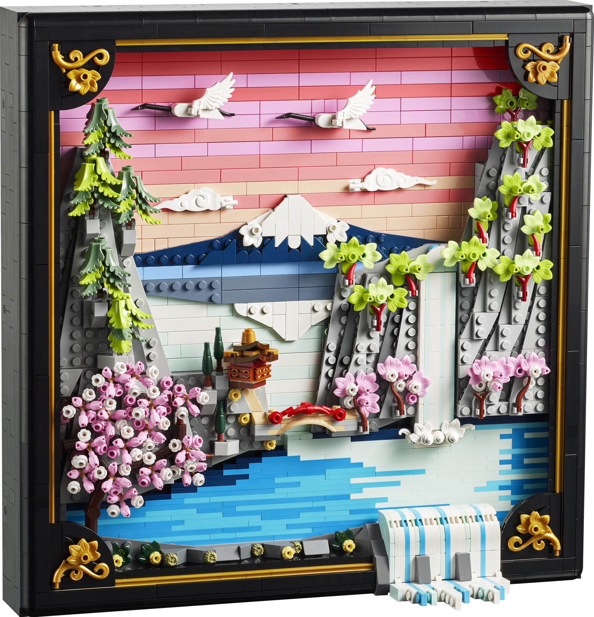 Alternative view of LEGO ART Japanese Cherry Blossom Landscape 31218