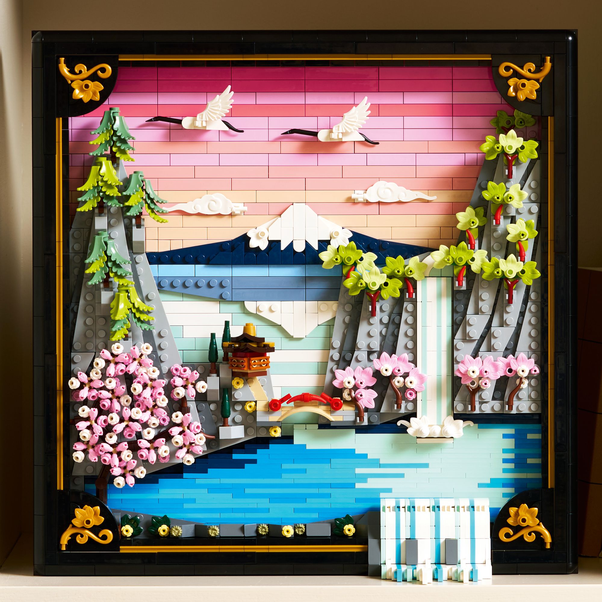 LEGO ART Japanese Cherry Blossom Landscape 31218 - Image 4