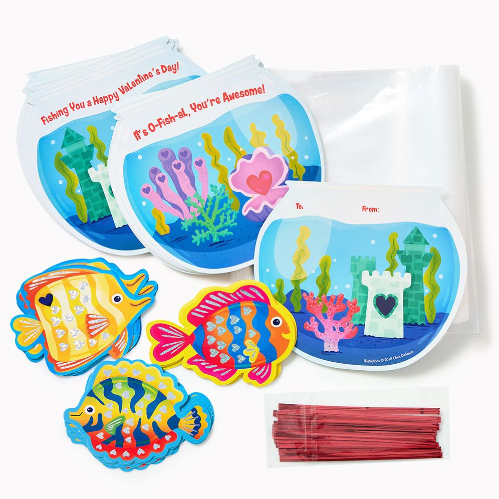 Alternative view of Boxed Valentine Cards - Fish Bowl