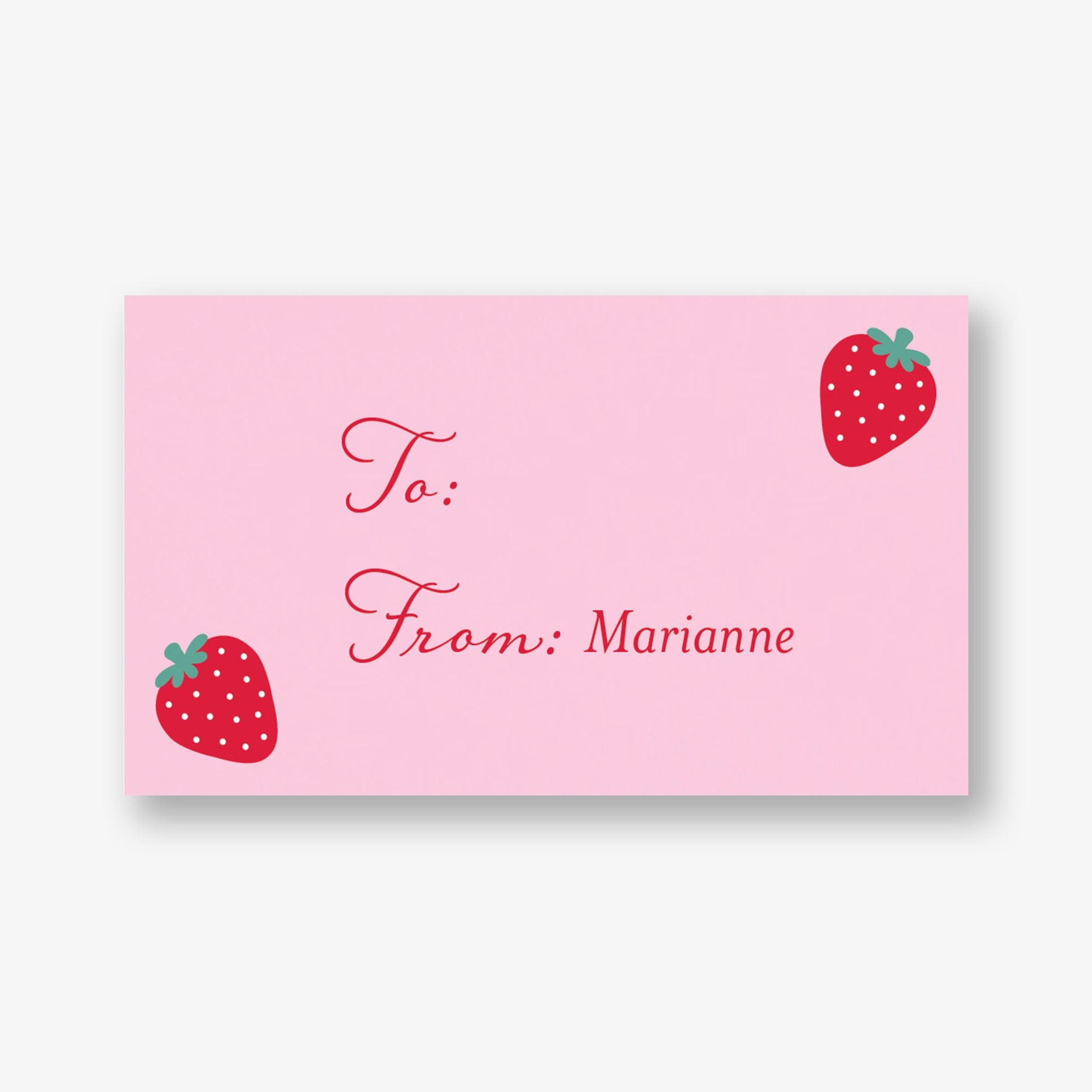 Alternative view of Berry Sweet Mini Valentine Card