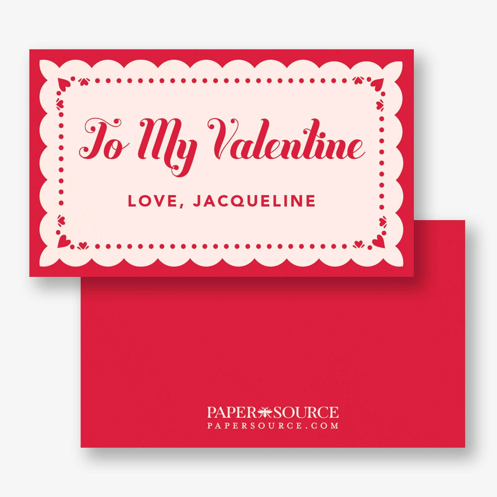 Doily Heart Frame Mini Valentine Card - Image 3