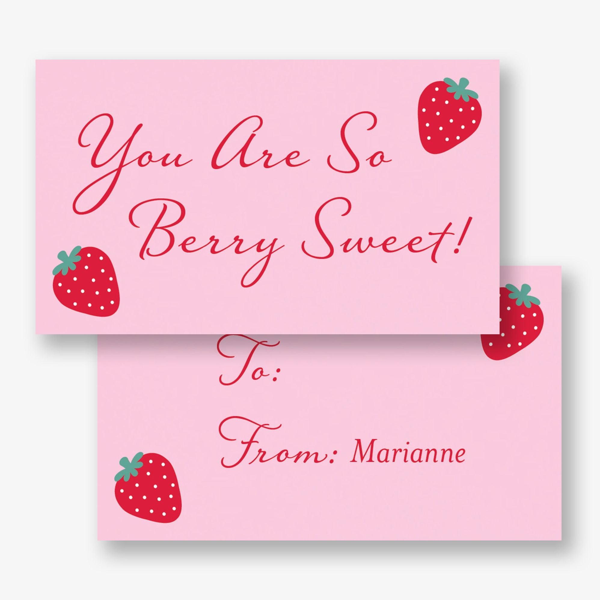 Berry Sweet Mini Valentine Card - Image 3