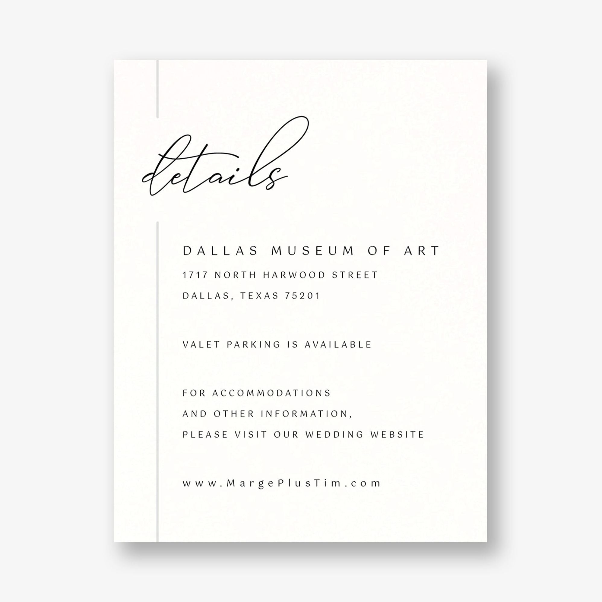 Alternative view of Contemporary Borderline Foil Details Card