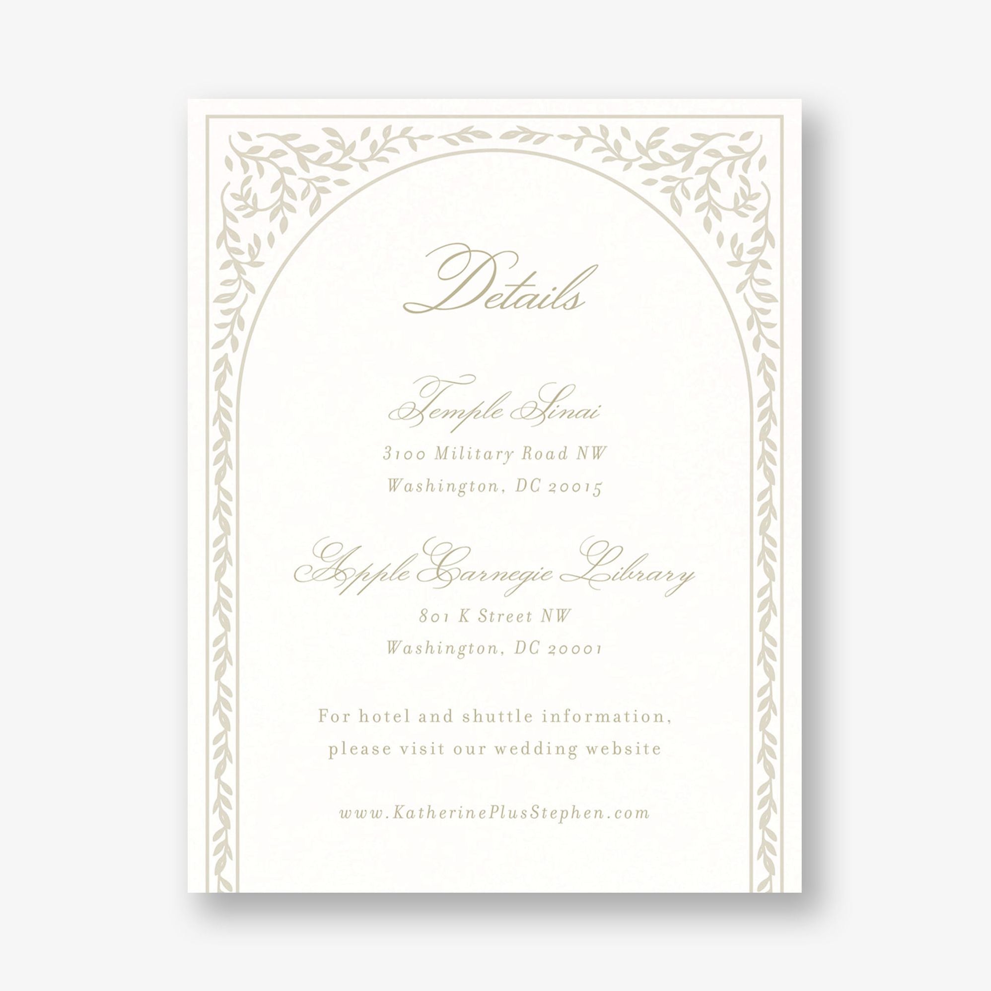 Alternative view of Trellis Vines Information Card