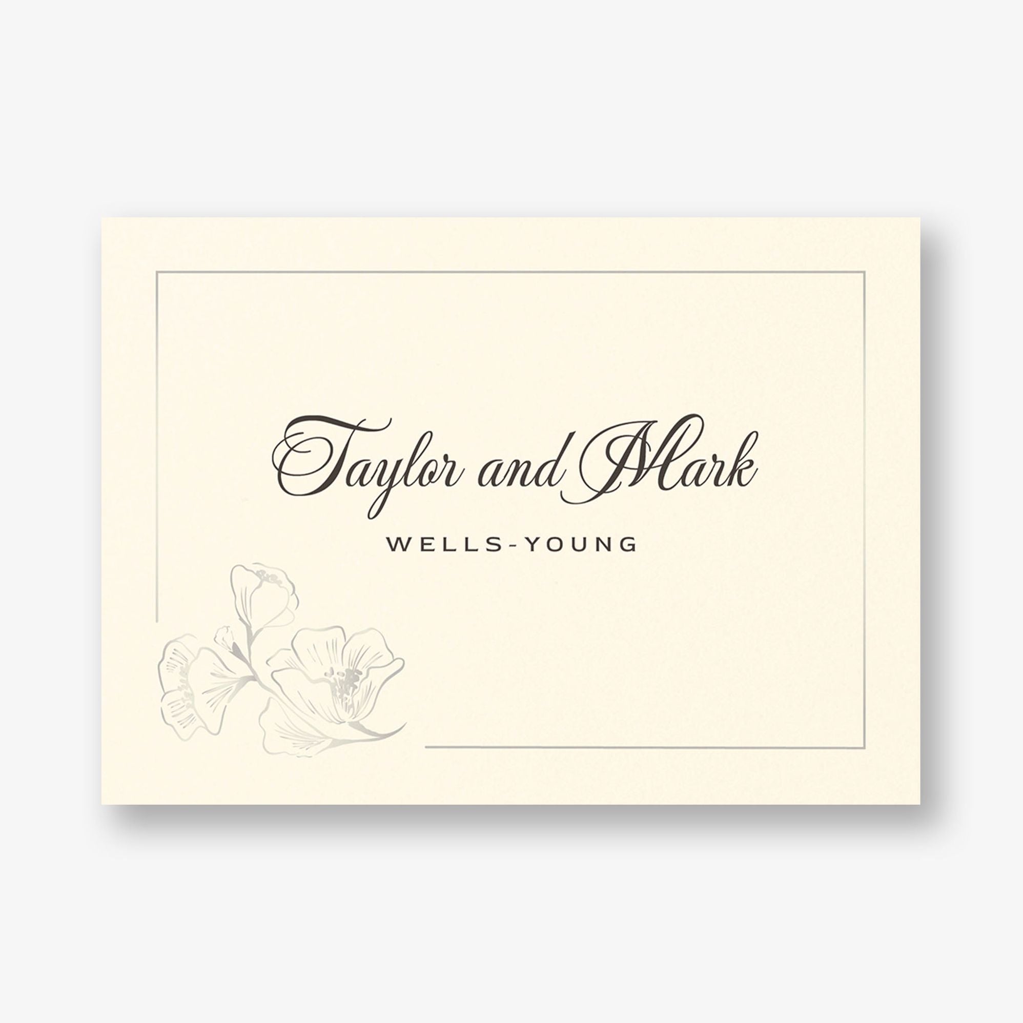 Vintage Magnolia Frame Foil Thank You Card - Image 5