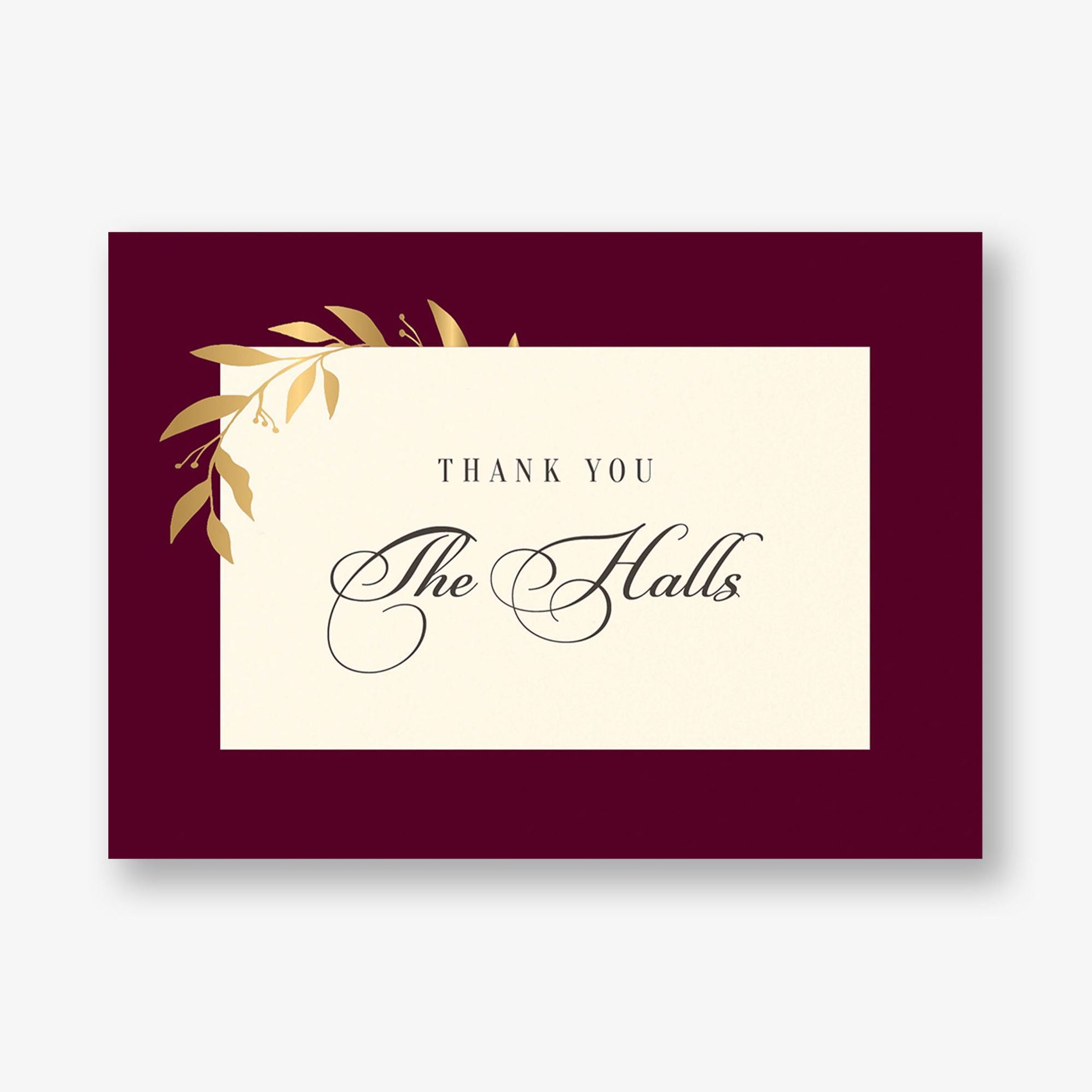 Wrapped Vines Foil Thank You Card - Image 5