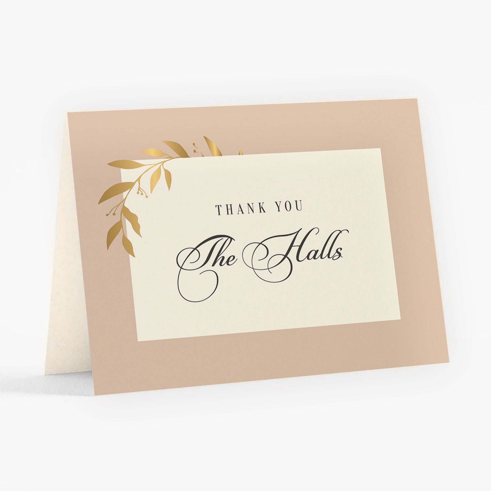 Wrapped Vines Foil Thank You Card - Image 6