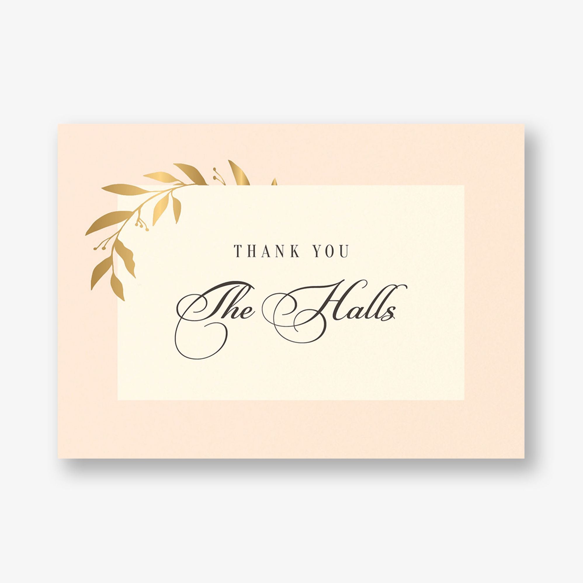 Wrapped Vines Foil Thank You Card - Image 7