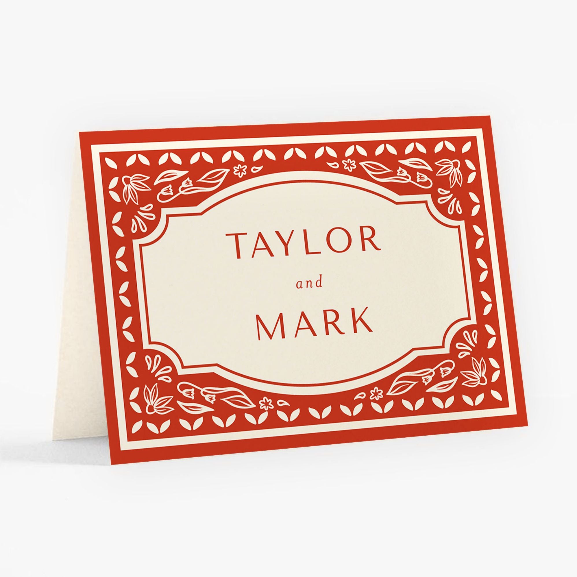 Folk Frame Stationery Card - Image 3