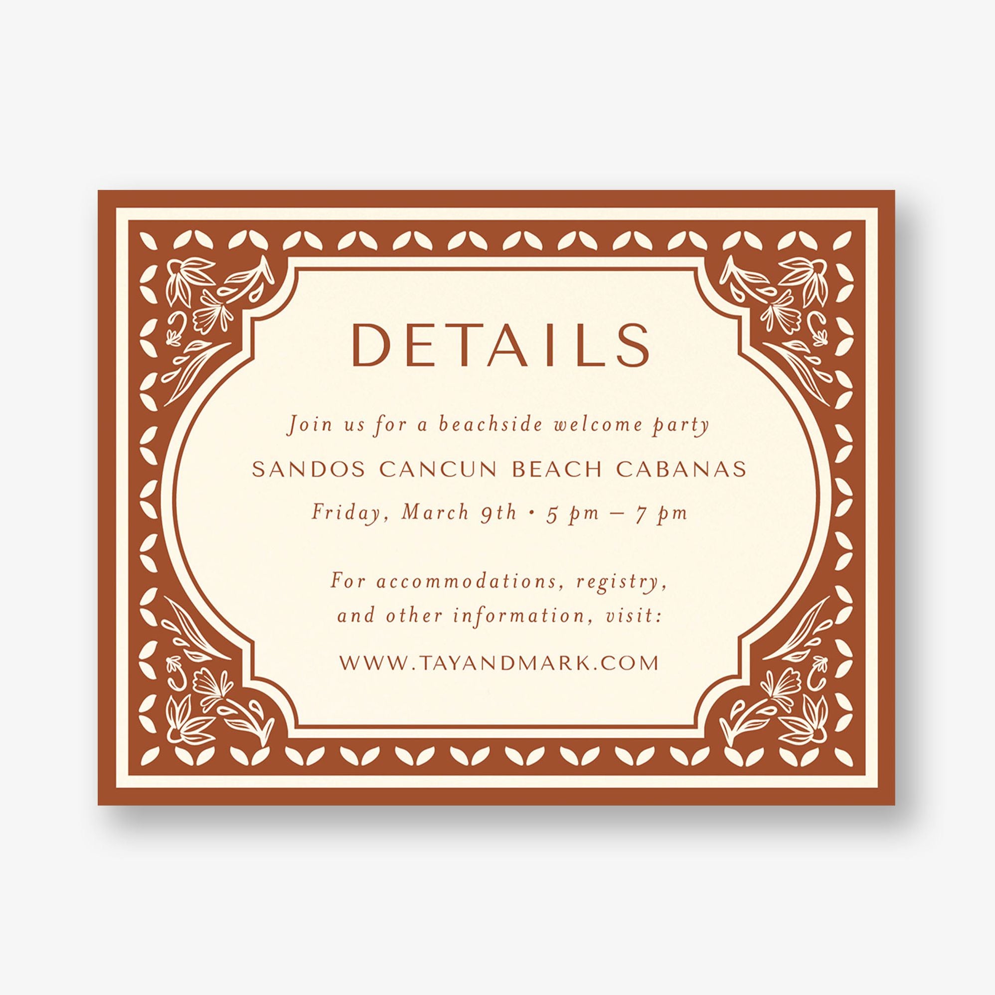 Alternative view of Folk Frame Information Card