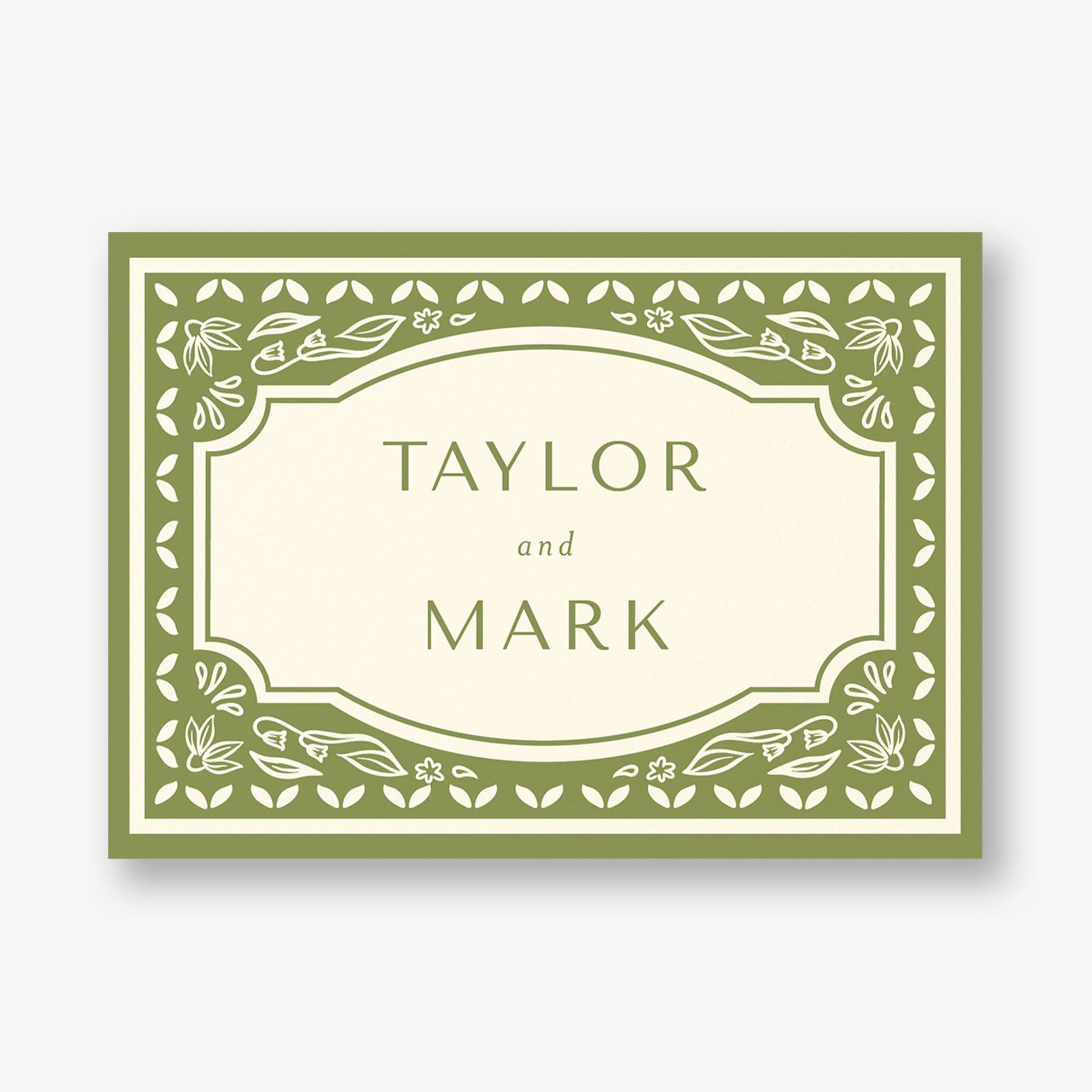 Folk Frame Stationery Card - Image 5