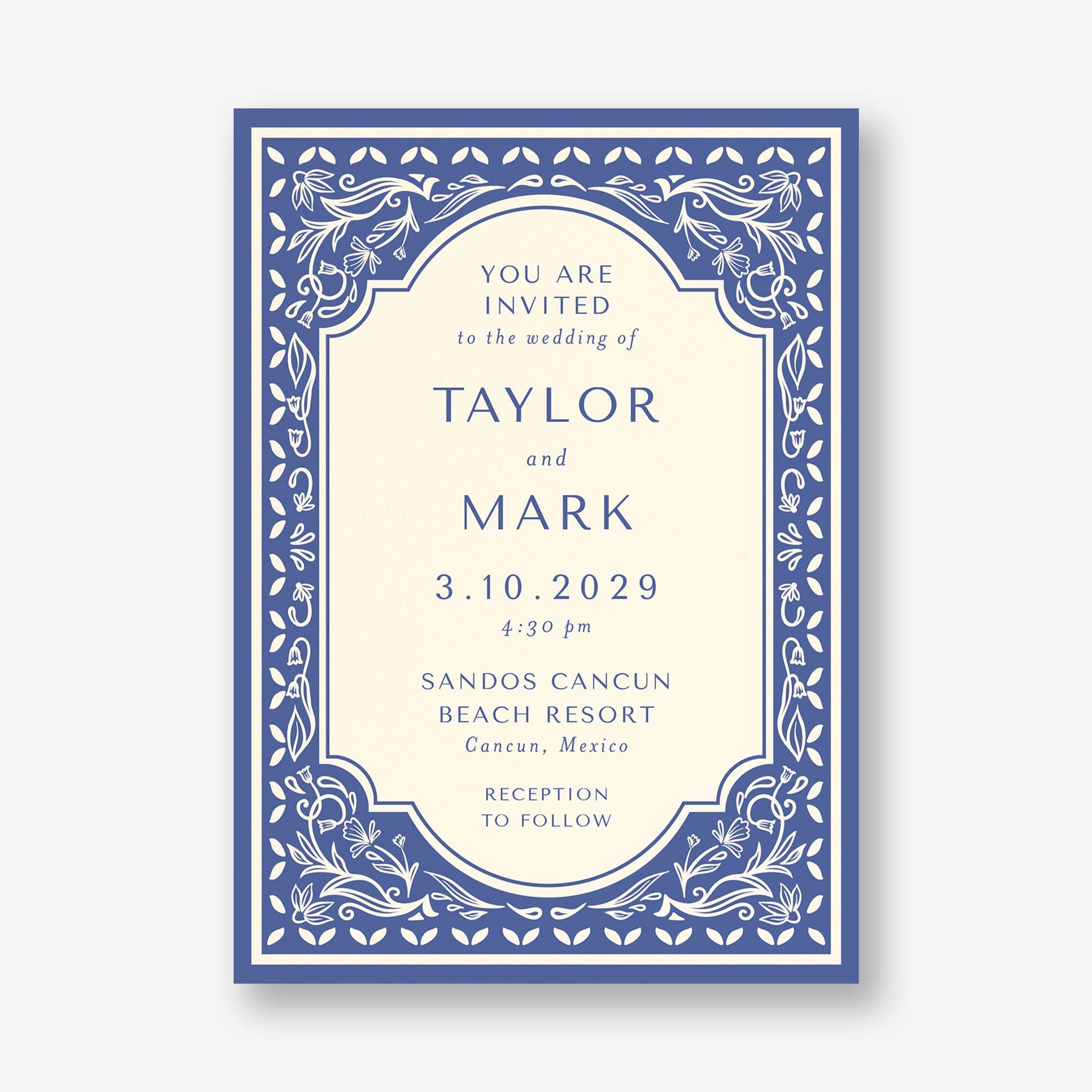 Folk Frame Wedding Invitation - Image 4