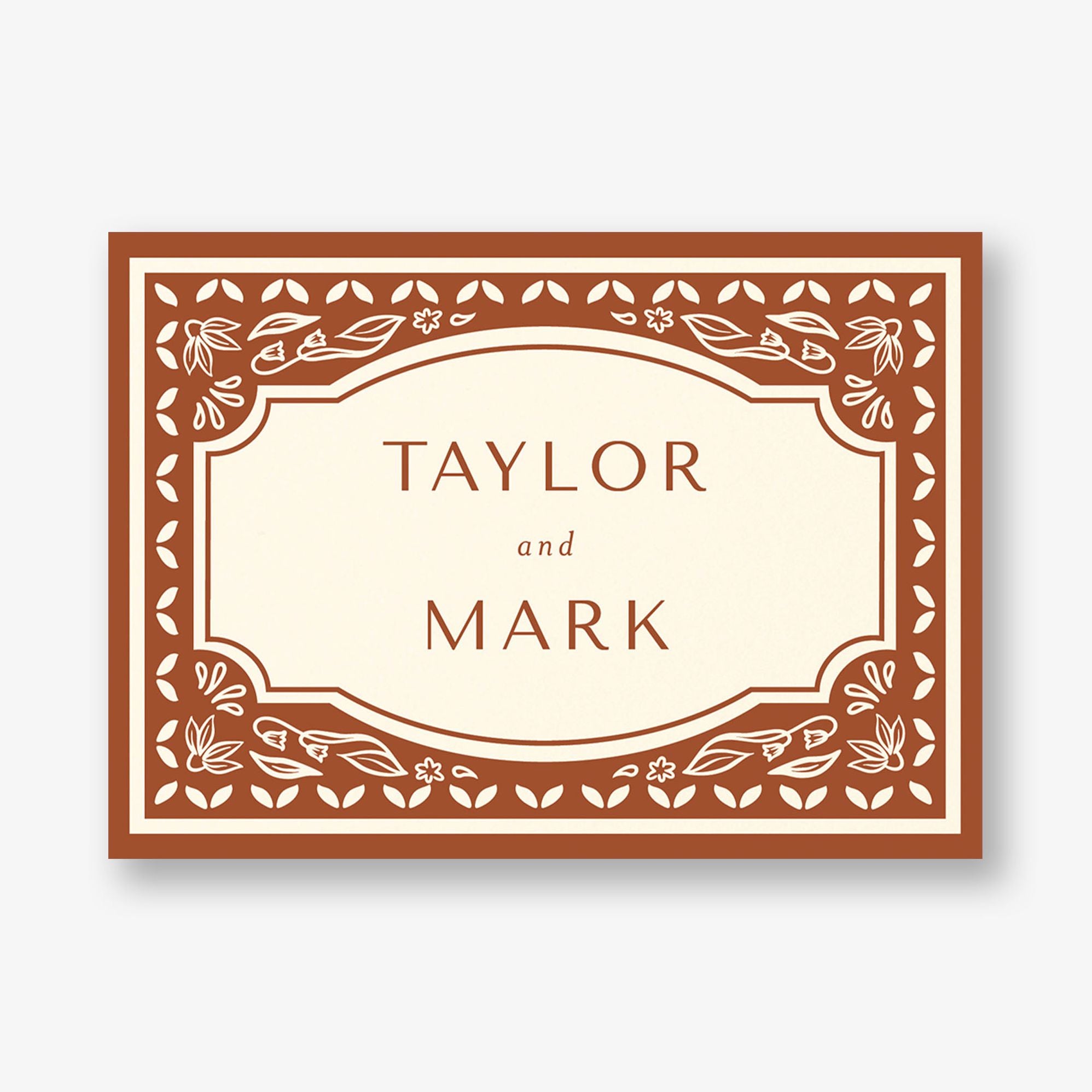 Folk Frame Stationery Card - Image 6