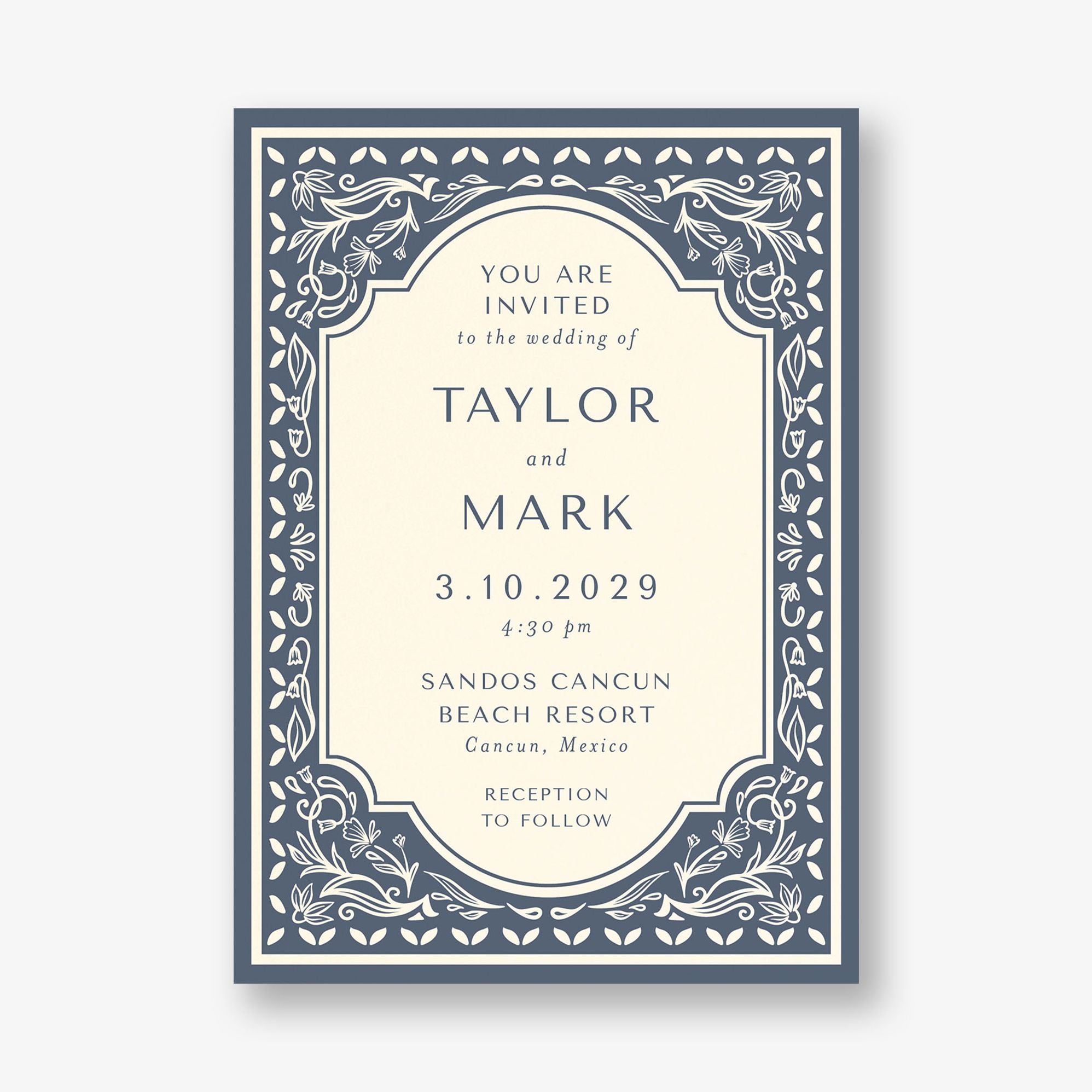 Folk Frame Wedding Invitation - Image 6
