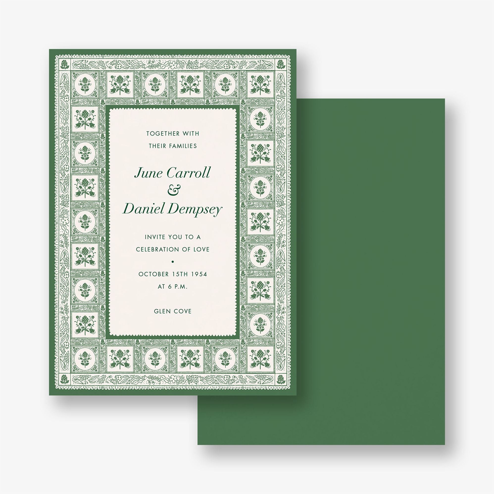 Alternative view of Artichoke Wedding Invitation