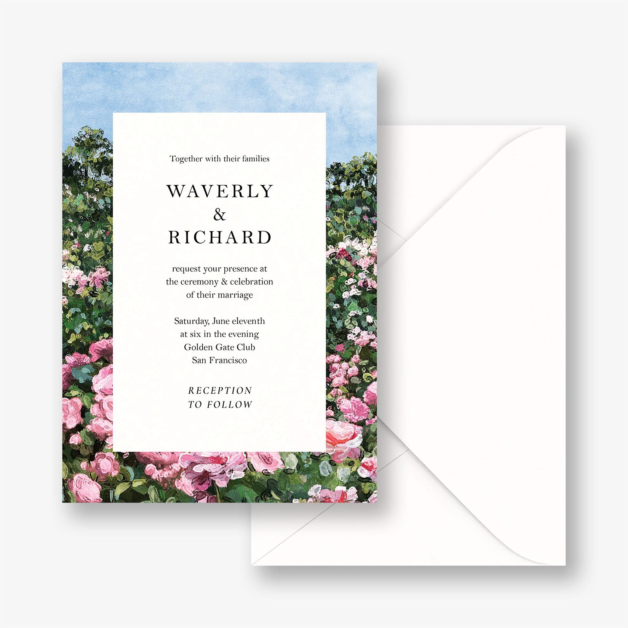 Alternative view of Garden Whimsy Wedding Invitation