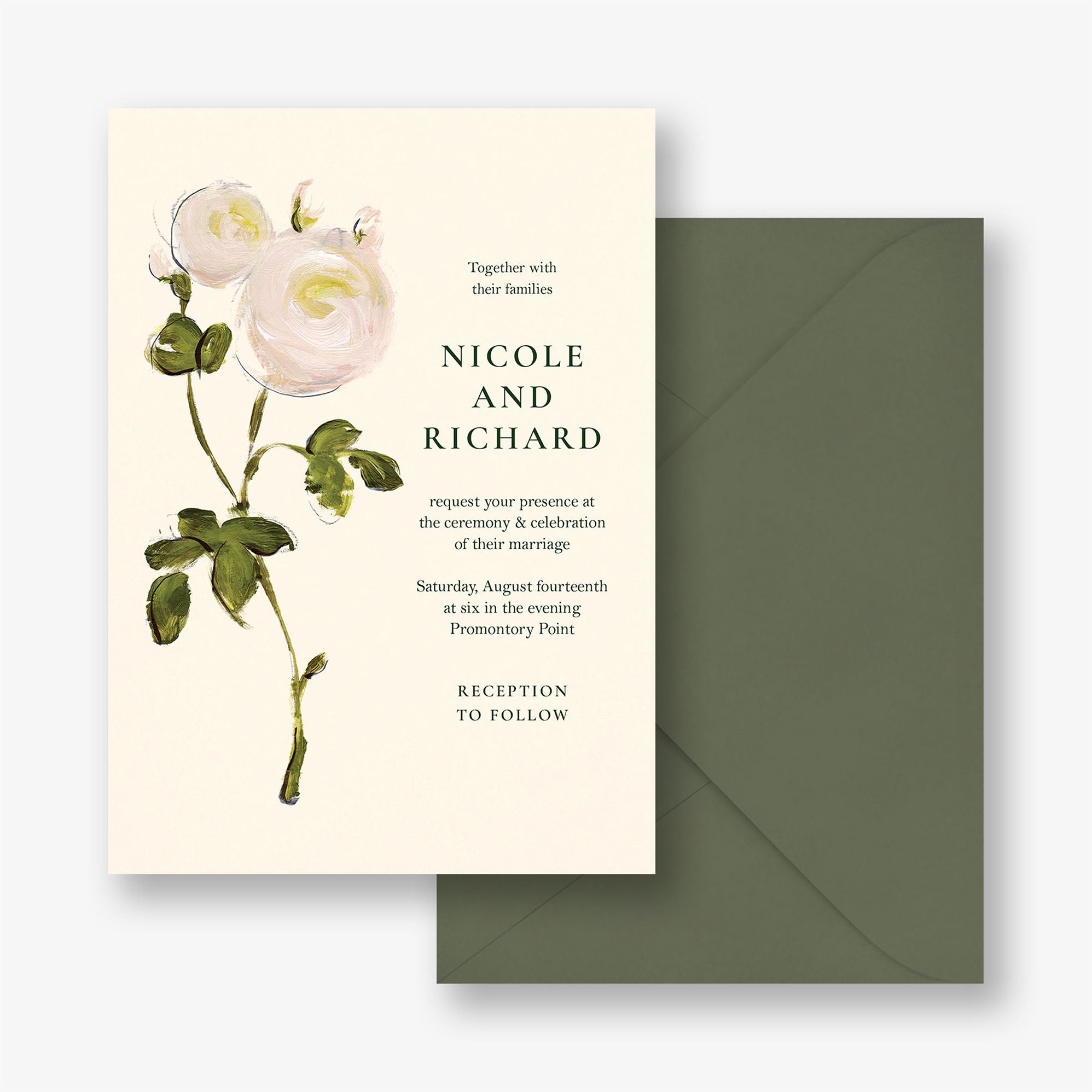 Alternative view of Botanical Bliss Wedding Invitation