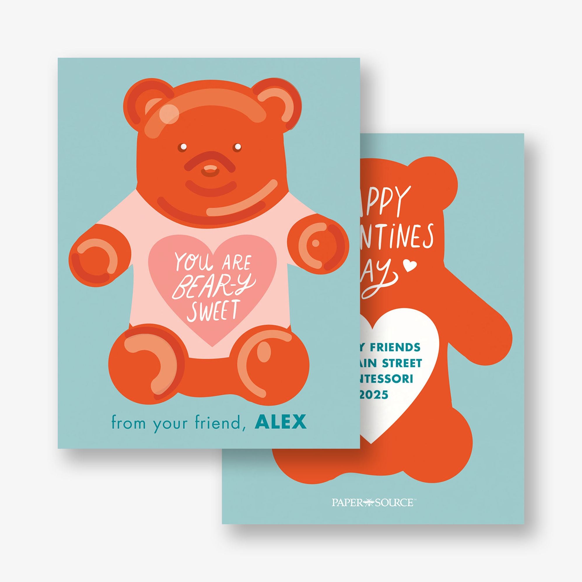 Alternative view of Bear-y Sweet Custom Valentine Card