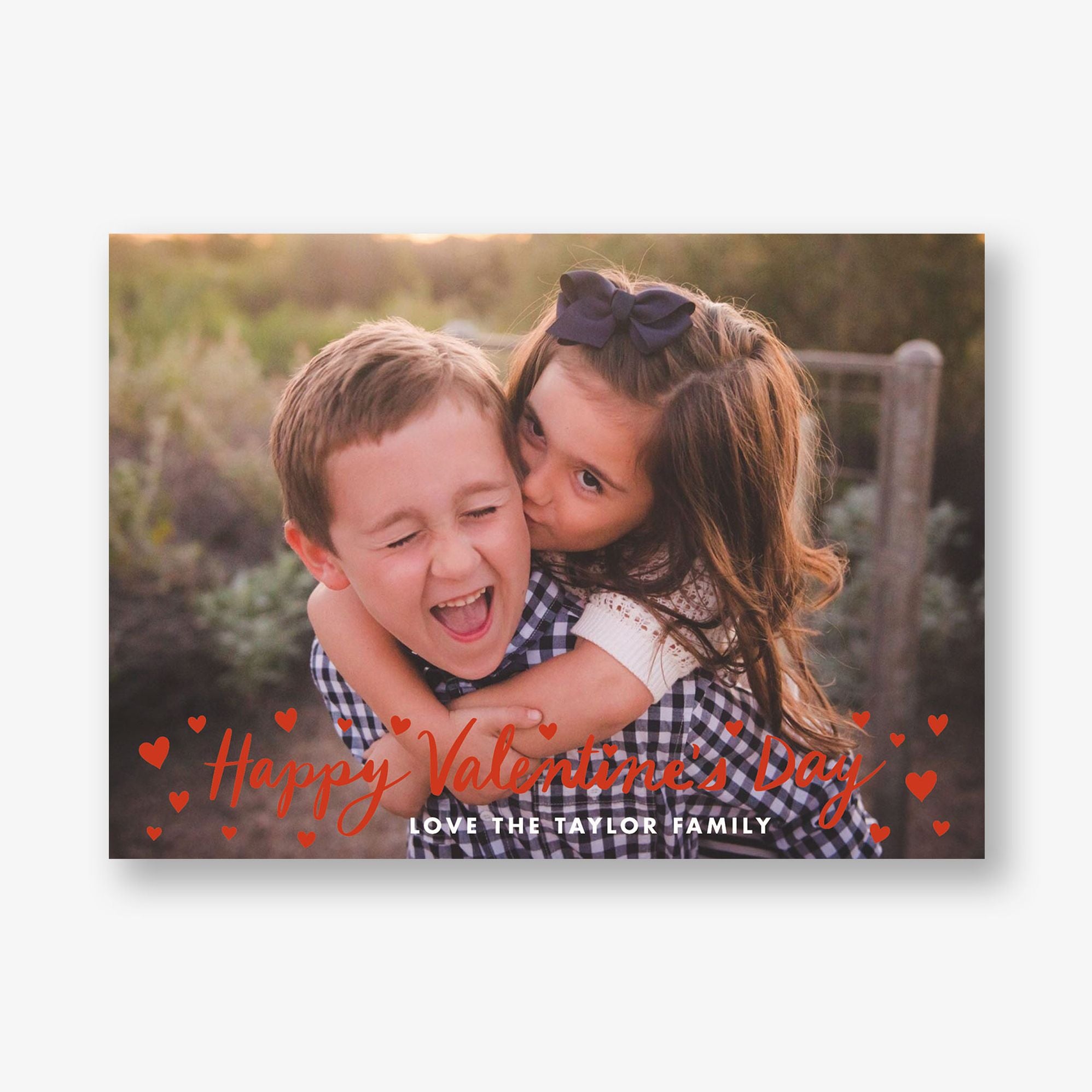 Alternative view of Valentine's Day Hearts Photo Card