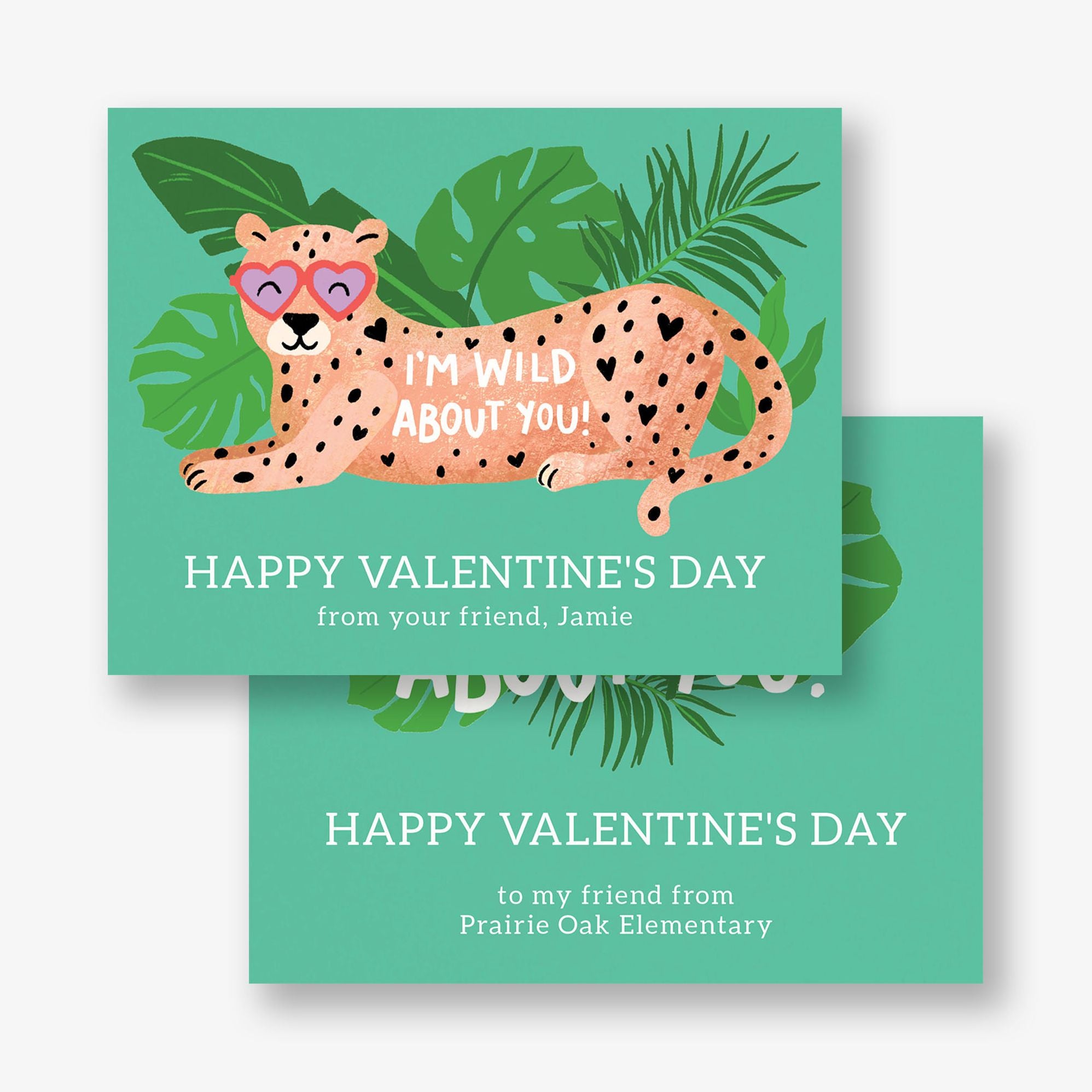Wild About You Custom Valentine Card - Image 3