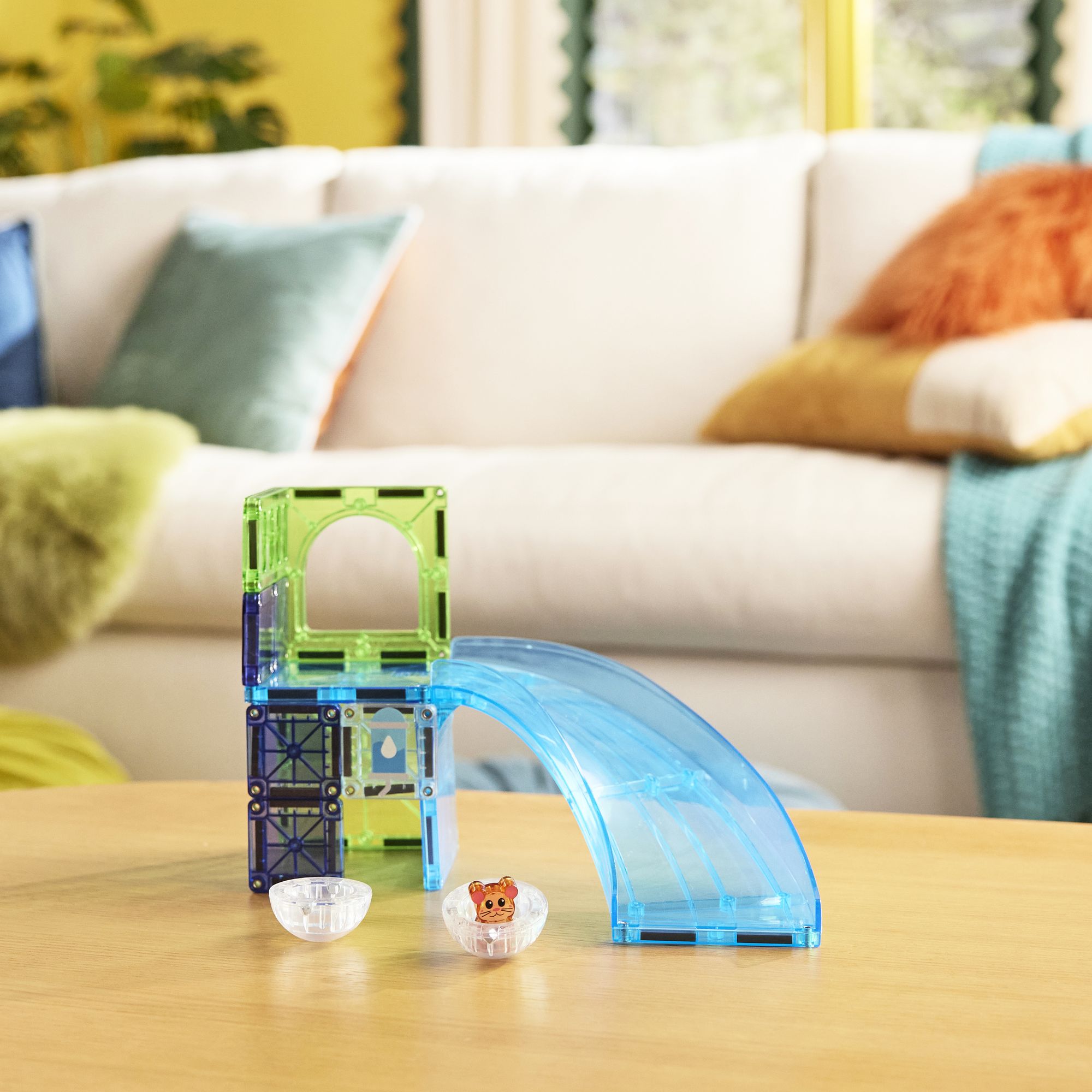 MAGNA-TILES® Hamster Ball 13-Piece Magnetic Construction Set, The Original Magnetic Building Brand - Image 2