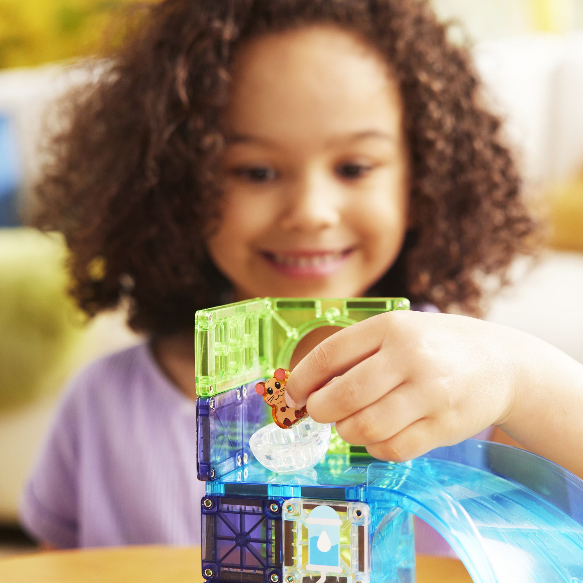 MAGNA-TILES® Hamster Ball 13-Piece Magnetic Construction Set, The Original Magnetic Building Brand - Image 3