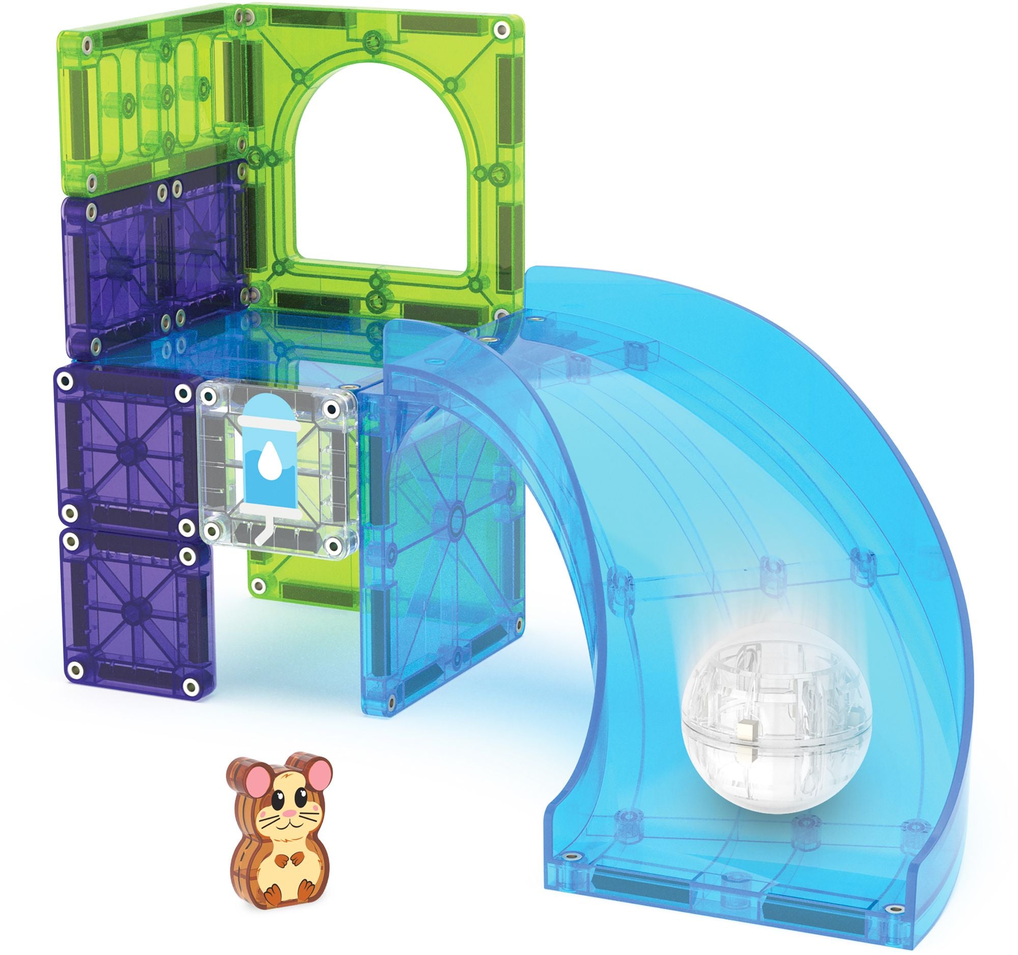 MAGNA-TILES® Hamster Ball 13-Piece Magnetic Construction Set, The Original Magnetic Building Brand - Image 4