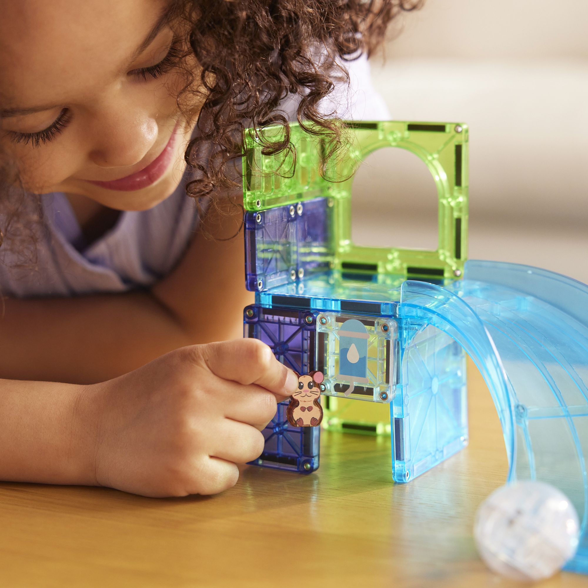 MAGNA-TILES® Hamster Ball 13-Piece Magnetic Construction Set, The Original Magnetic Building Brand - Image 7