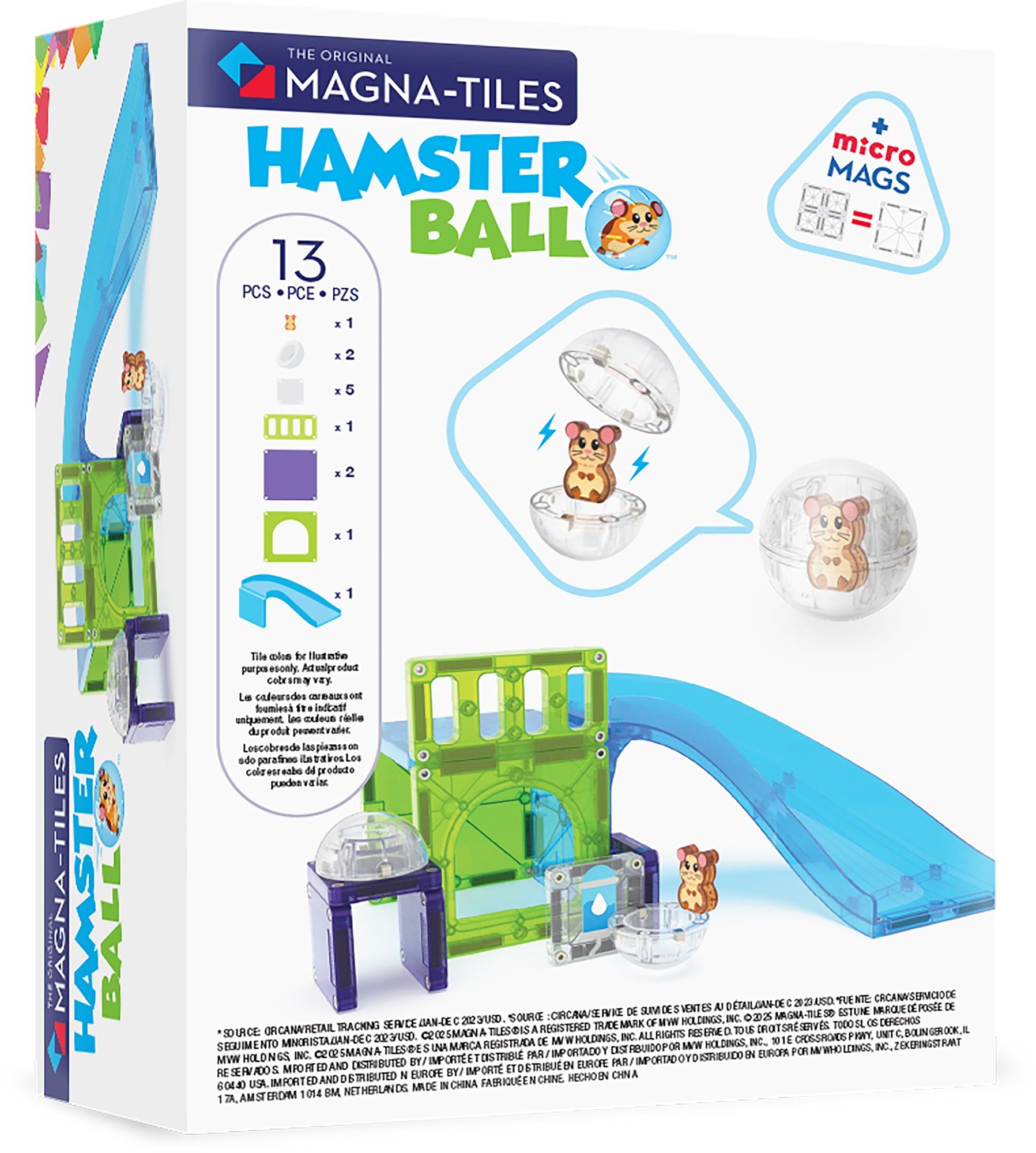 MAGNA-TILES® Hamster Ball 13-Piece Magnetic Construction Set, The Original Magnetic Building Brand - Image 9